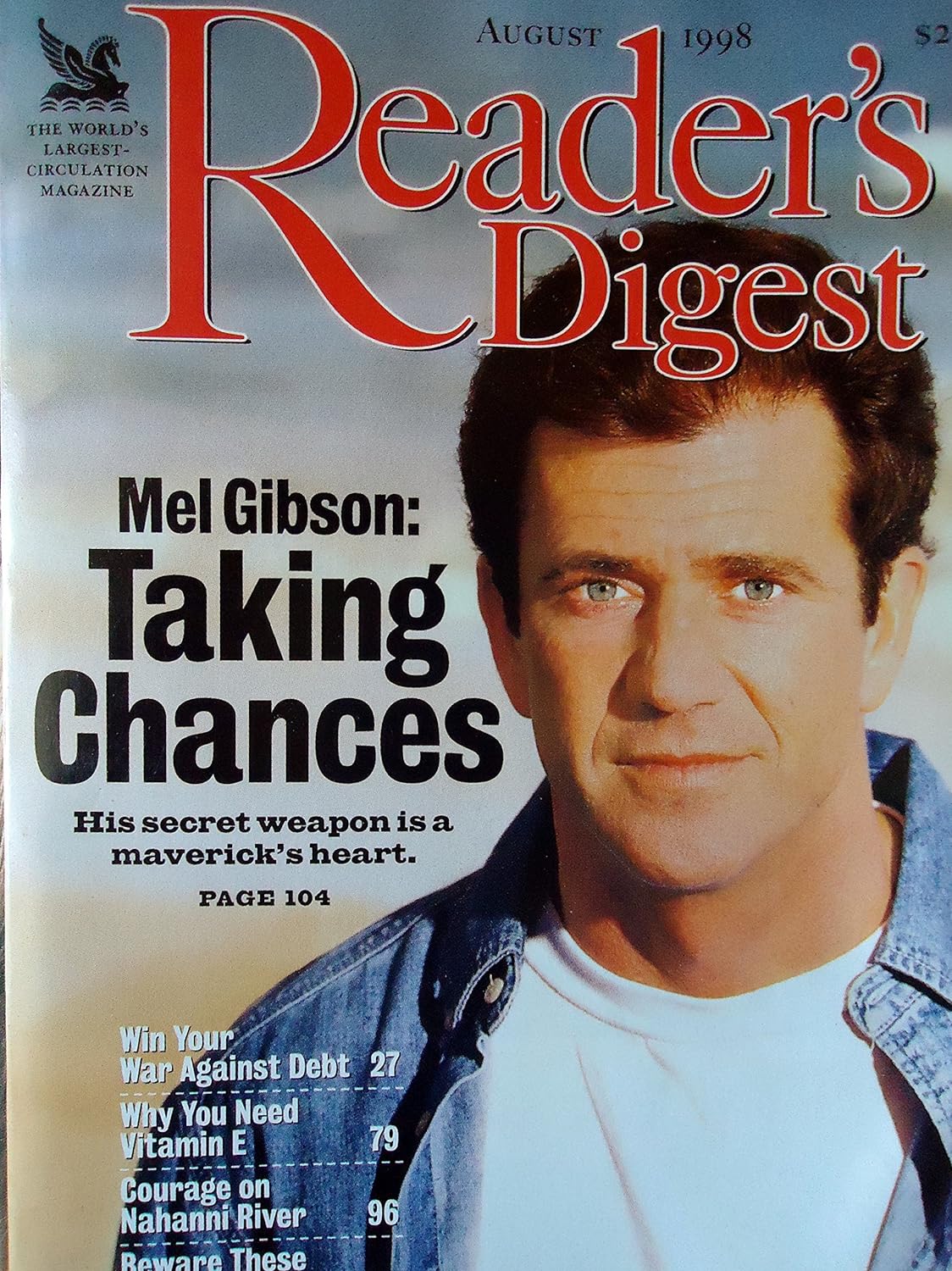 READERS DIGEST magazine cover  August 1998