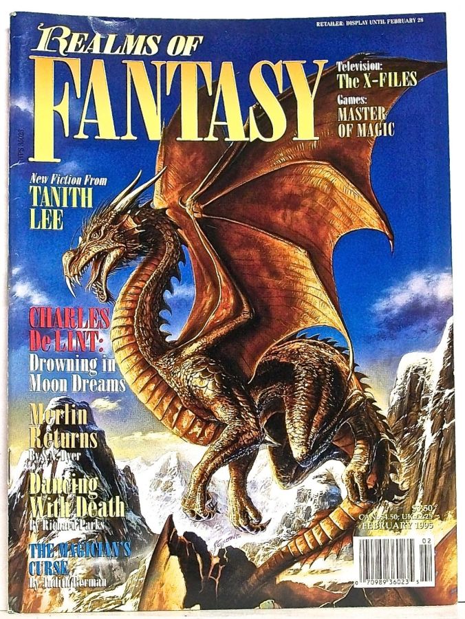 REALMS OF FANTASY magazine side cover Issue 3  February 1995