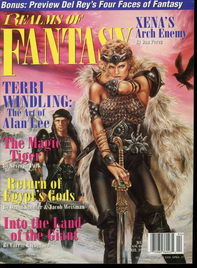 REALMS OF FANTASY magazine cover  April 1998