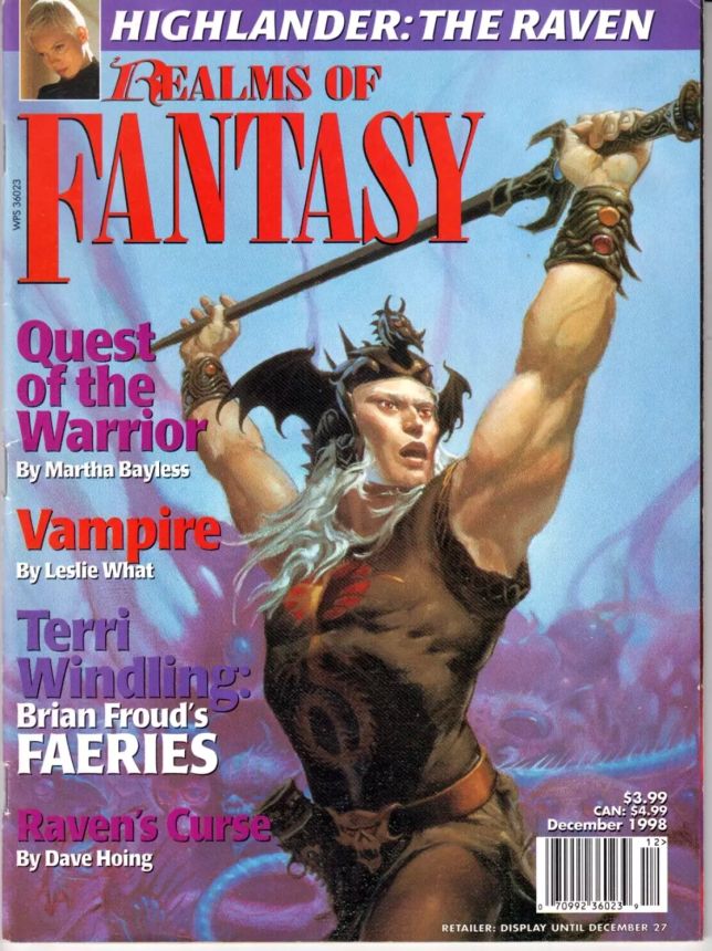 REALMS OF FANTASY magazine cover  December 1998