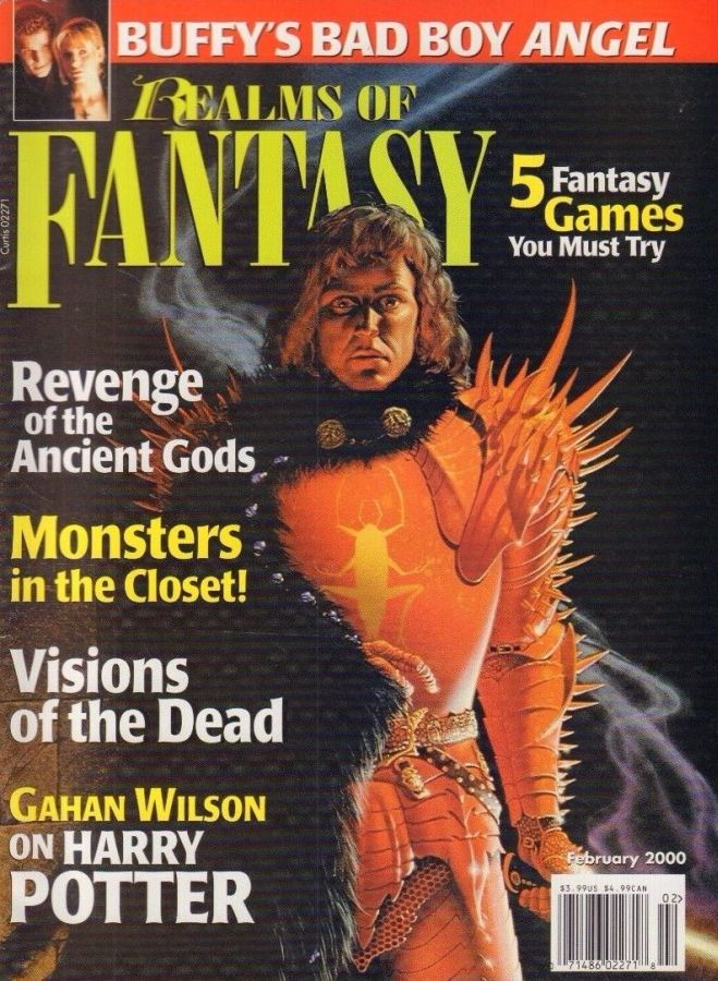 REALMS OF FANTASY magazine cover  February 2000