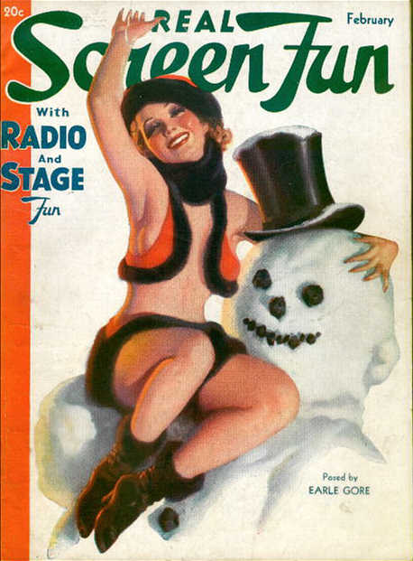 REAL SCREEN FUN magazine side cover Issue 17  Vol 2 # 5 February 1936