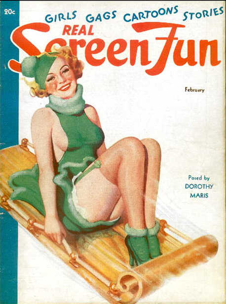 REAL SCREEN FUN magazine side cover Issue 29  Vol 3 # 5 February 1937