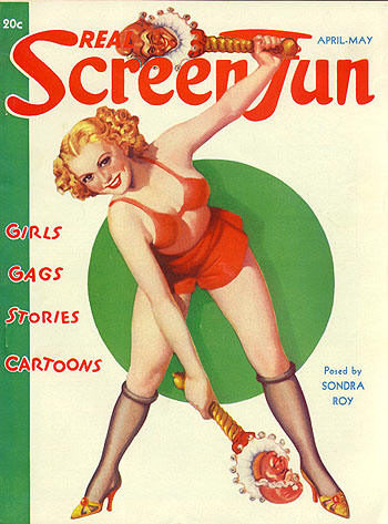 REAL SCREEN FUN magazine side cover Issue 31  Vol 3 # 7 April/May 1937