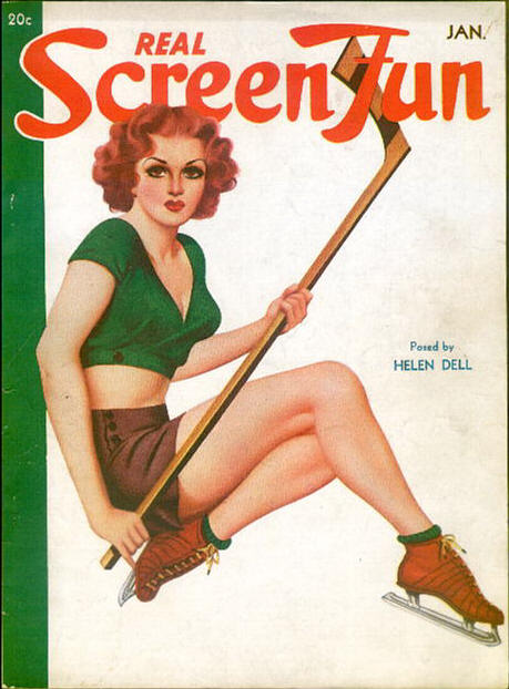 REAL SCREEN FUN magazine side cover Issue 39  Vol 4 # 3 January 1938