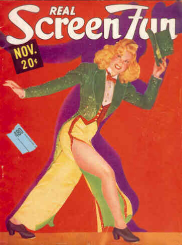 REAL SCREEN FUN magazine side cover Issue 48  Vol 4 # 12 November 1938