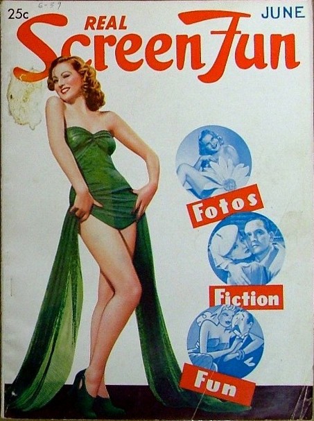 REAL SCREEN FUN magazine side cover Issue 51  Vol 5 # 3 June 1939