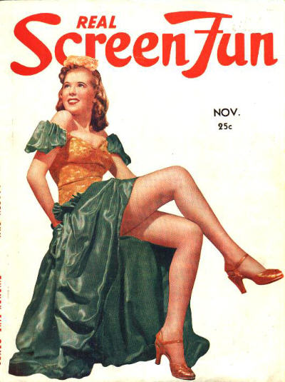 REAL SCREEN FUN magazine cover Issue 56  Vol 5 # 8 November 1940