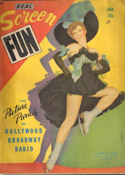 REAL SCREEN FUN magazine side cover Issue 65 January 1943
