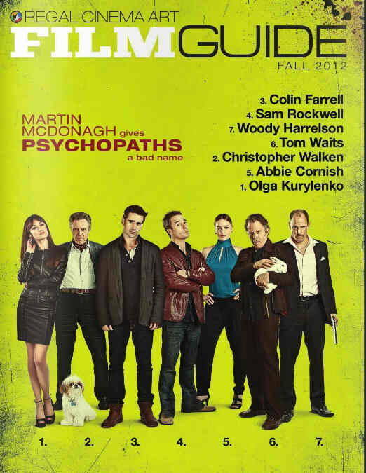REGAL CINEMA ART FILM GUIDE magazine cover Fall 2012