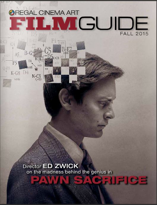 REGAL CINEMA ART FILM GUIDE magazine cover Fall 2015
