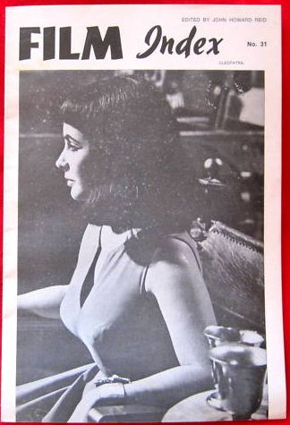FILM INDEX magazine side cover Issue 31  1975