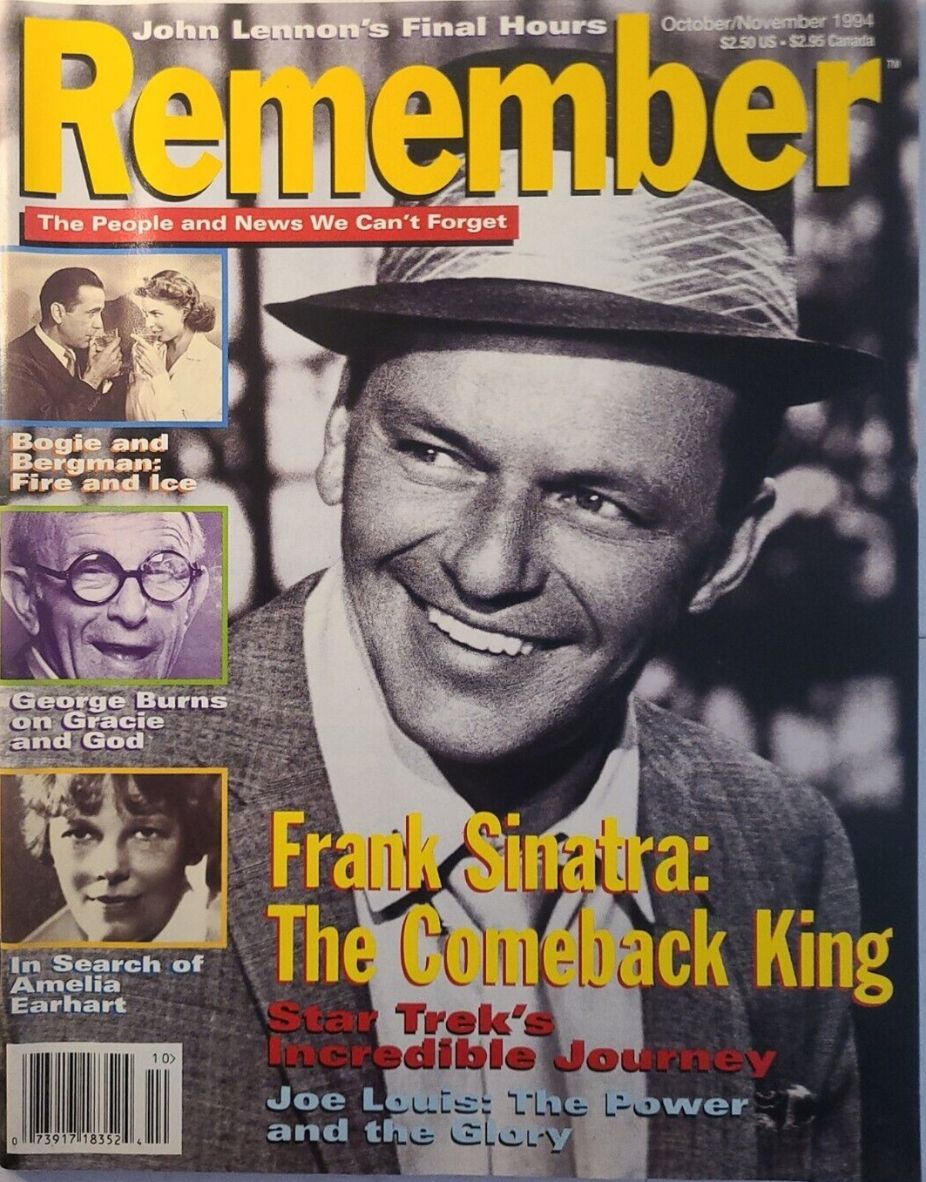 REMEMBER magazine cover  October/November 1994