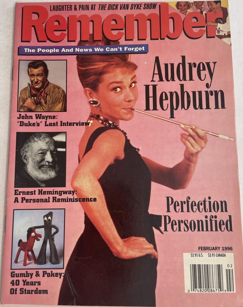REMEMBER magazine cover  February 1996