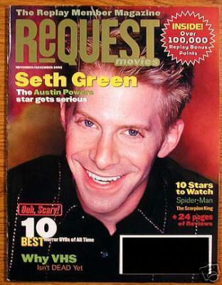 REQUEST MOVIES magazine cover November/December 2002