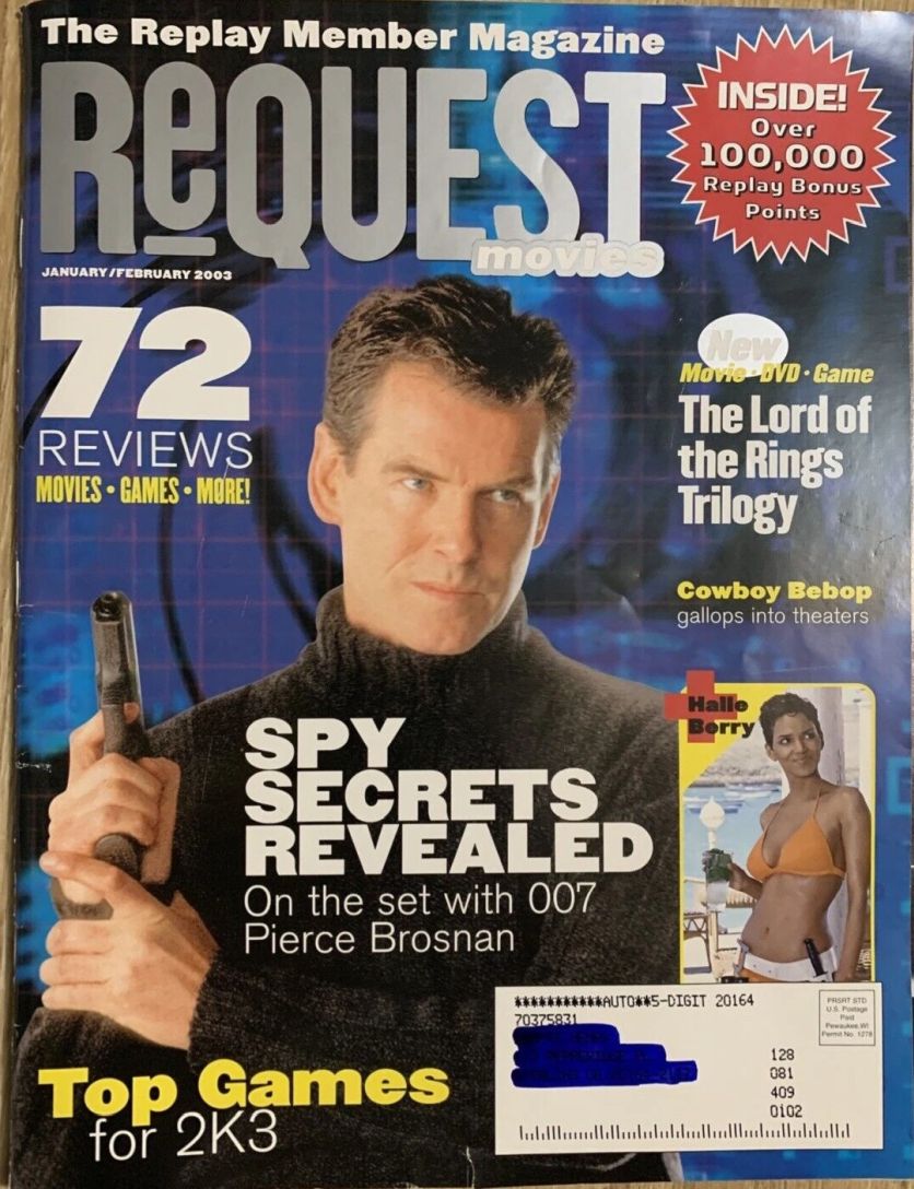 REQUEST MOVIES magazine cover January/February 2003