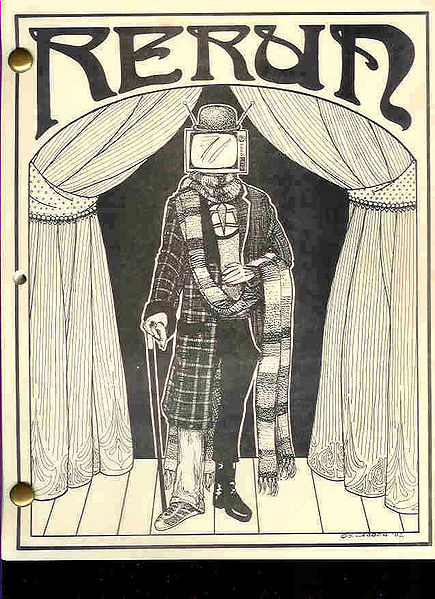 RERUN magazine side cover Issue 1  1982