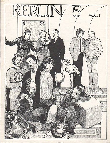 RERUN magazine side cover Issue 5  1987
