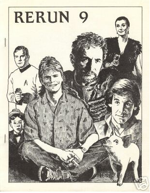 RERUN magazine side cover Issue 9  1991