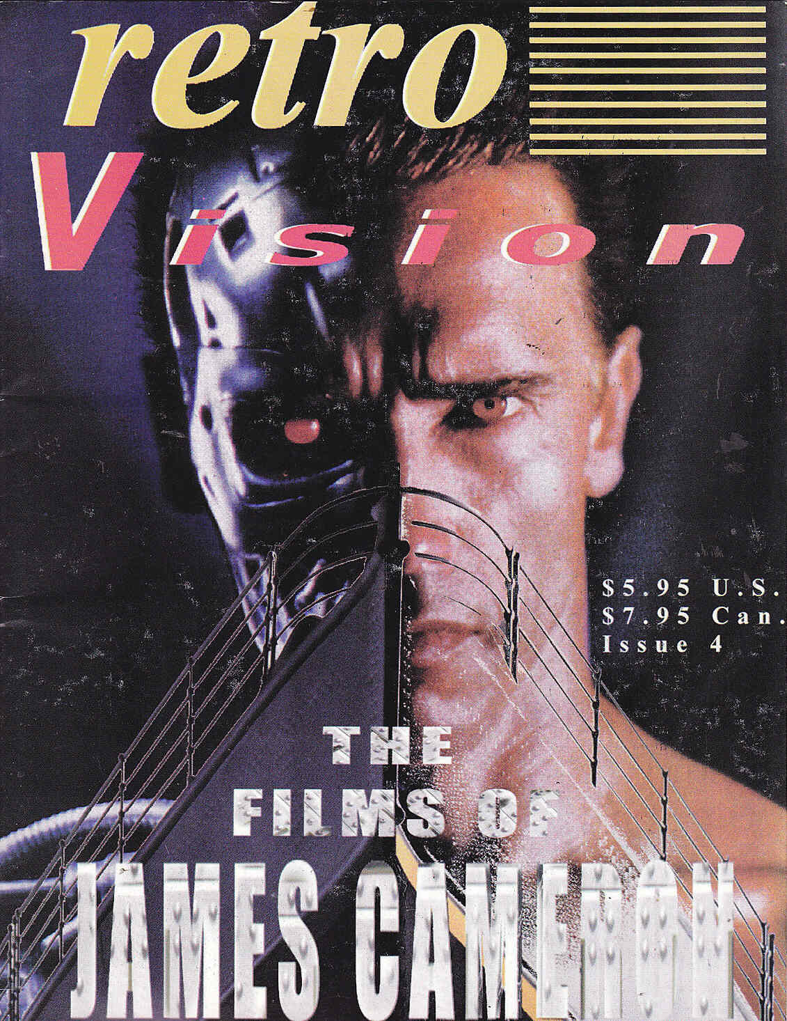 RETRO VISION magazine side cover Issue 4  1998