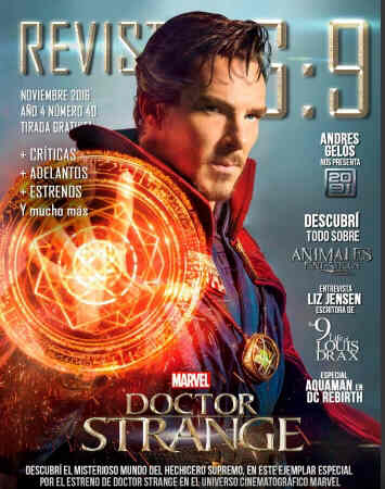 REVISTA 16:9 magazine cover Issue 40 November 2016