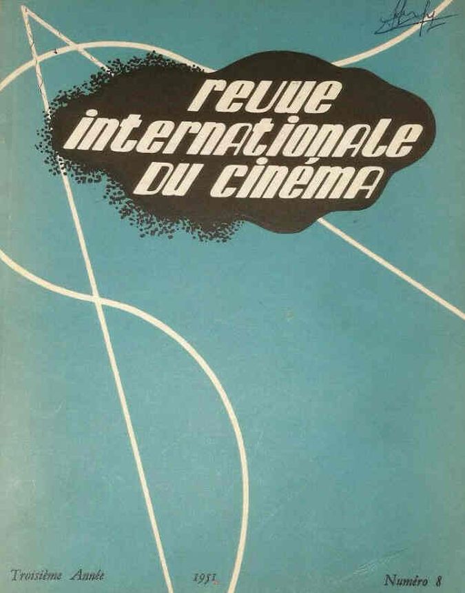 REVUE INTERNATIONALE DU CINEMA magazine cover Issue 8 April 1951
