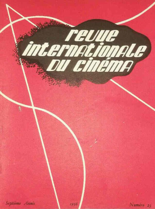 REVUE INTERNATIONALE DU CINEMA magazine cover Issue 23 January 1956