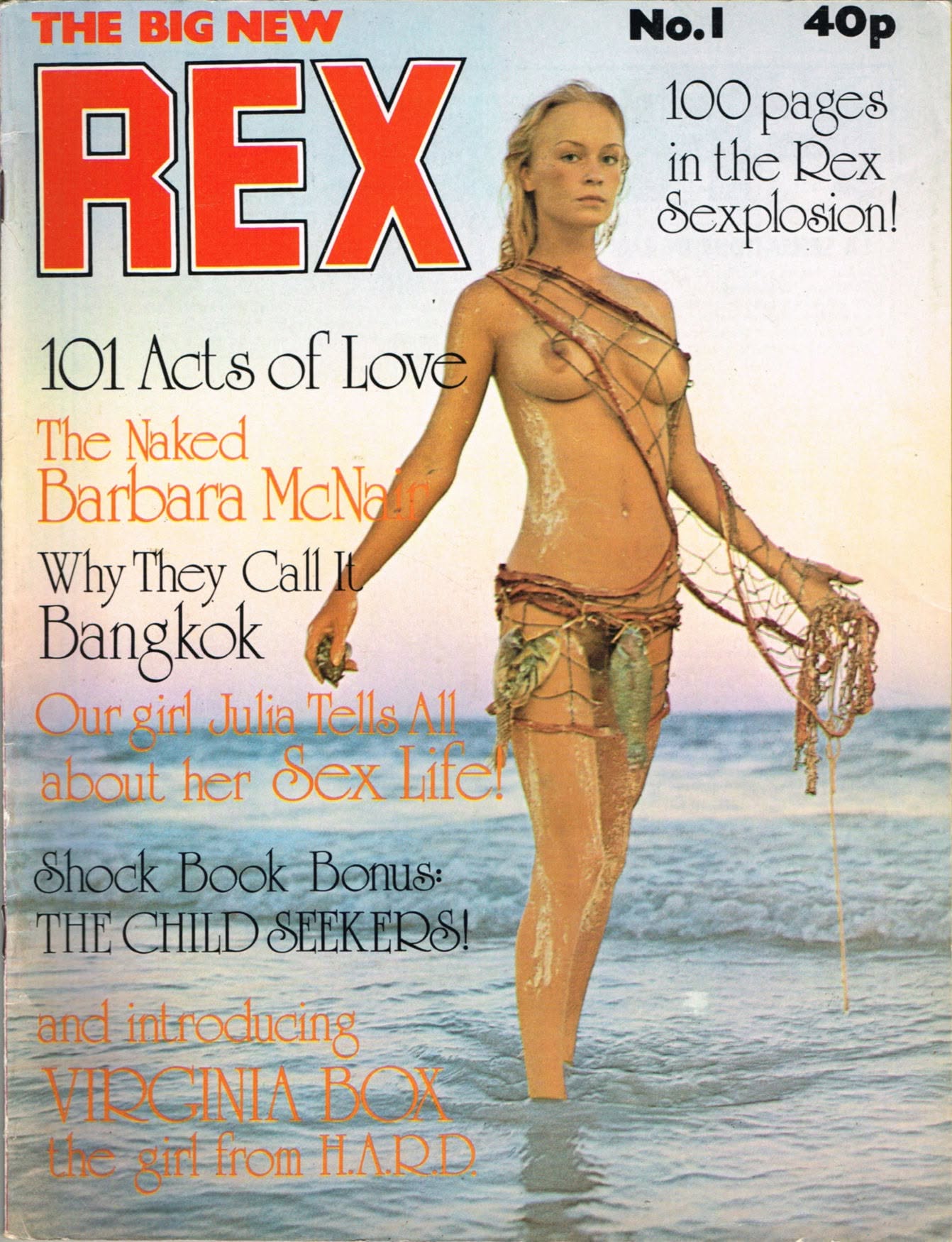 REX magazine side cover Issue 1   1972