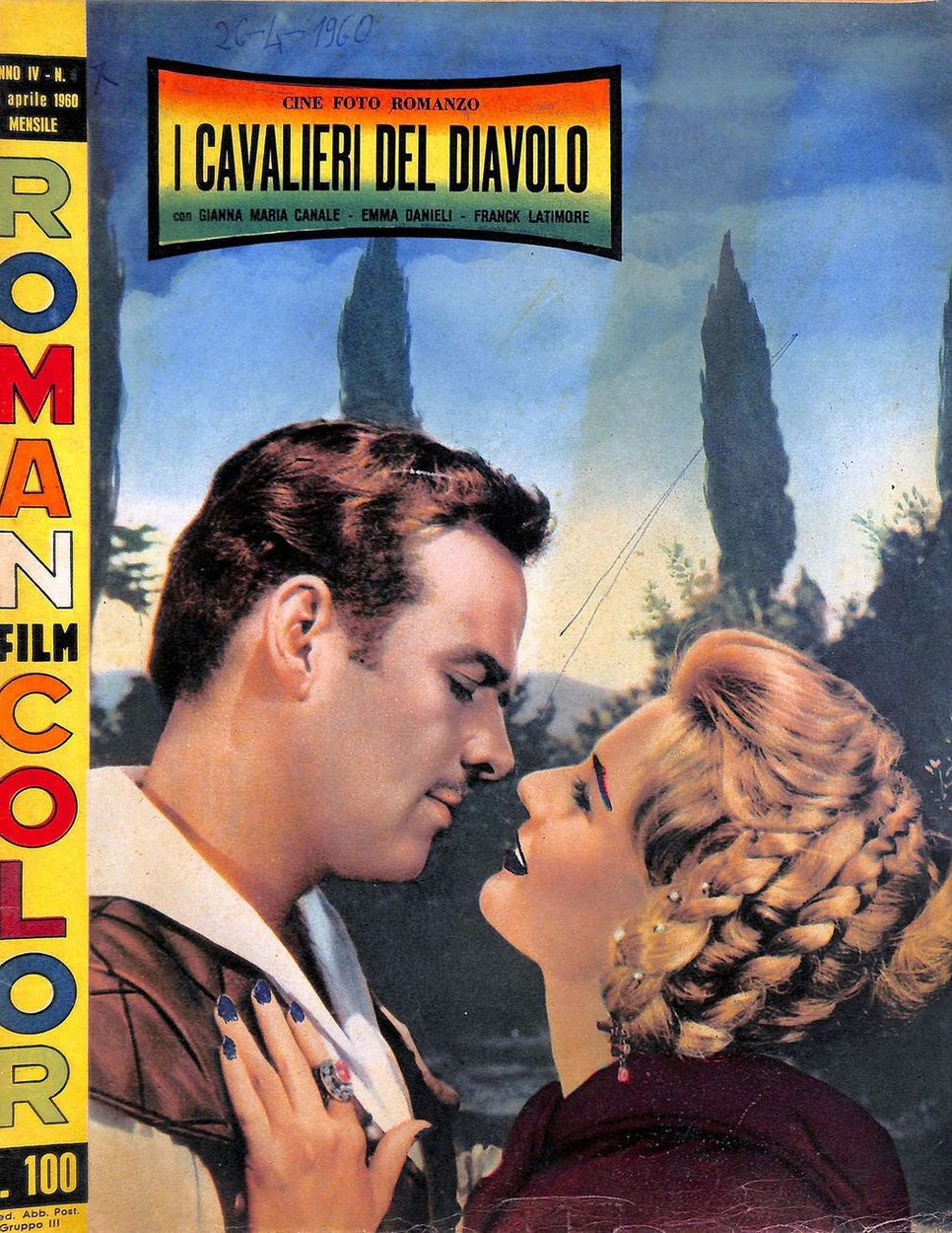 ROMAN FILM COLOR (It) magazine cover Issue 4 April 1960