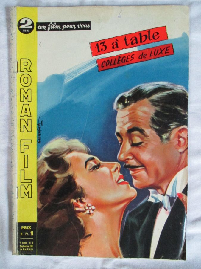 ROMAN FILM UN FILM POUR VOUS magazine side cover Issue 9 September 1961
