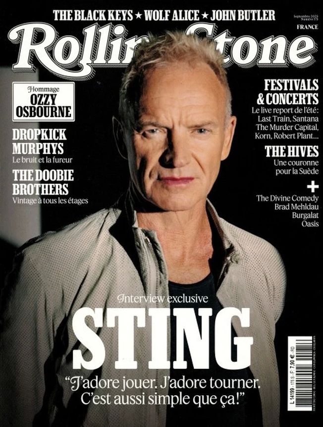 ROLLING STONE (FR) magazine side cover  September 2025