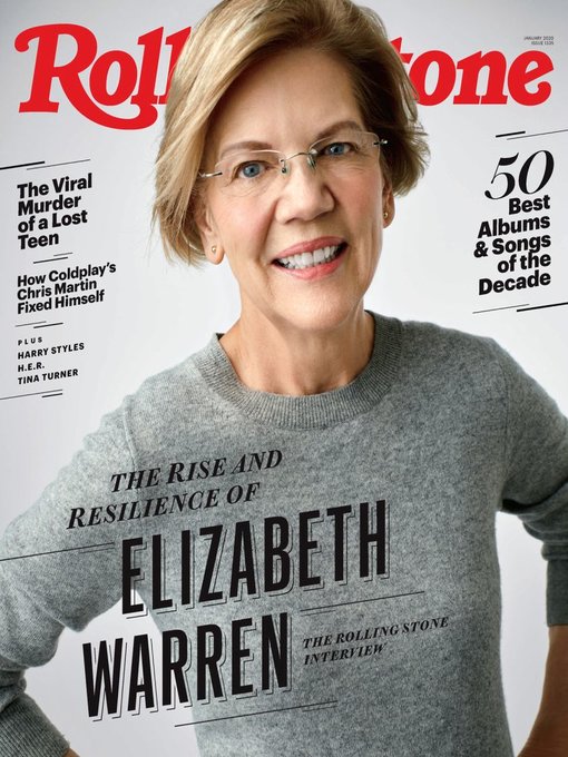 ROLLING STONE magazine cover  January 2020
