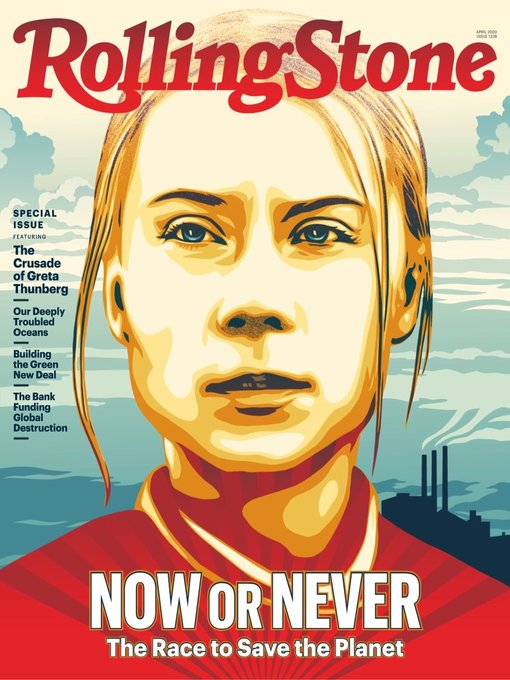 ROLLING STONE magazine cover  April 2020