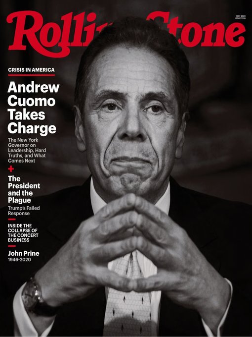 ROLLING STONE magazine cover  May 2020