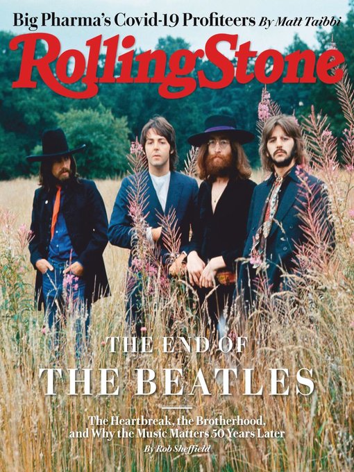 ROLLING STONE magazine cover  September 2020