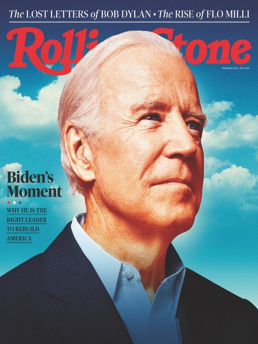 ROLLING STONE magazine cover  November 2020