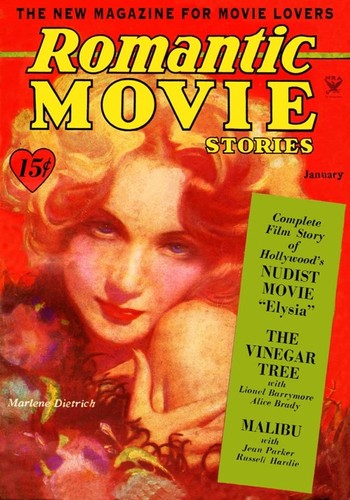 ROMANTIC MOVIE STORIES magazine cover January 1934