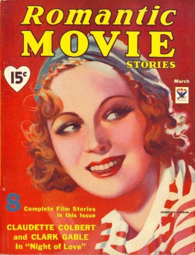 ROMANTIC MOVIE STORIES magazine cover March 1934