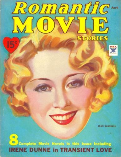 ROMANTIC MOVIE STORIES magazine cover April 1934