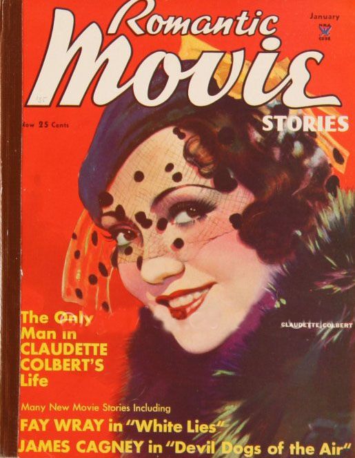 ROMANTIC MOVIE STORIES magazine side cover January 1935