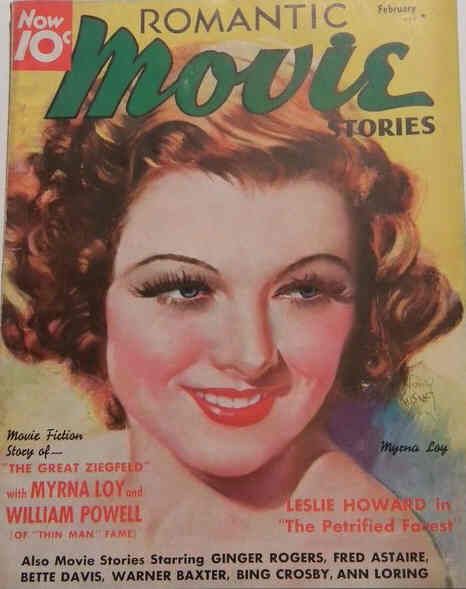 ROMANTIC MOVIE STORIES magazine cover February 1936