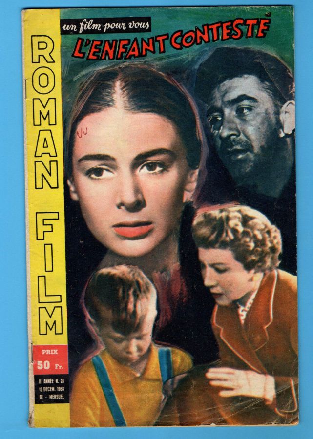 ROMAN FILM UN FILM POUR VOUS magazine side cover Issue 24 15 December 1958