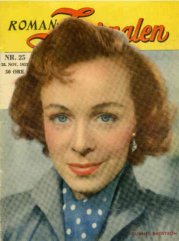 ROMAN JOURNALEN magazine side cover Issue 25 28 November 1953