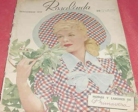 ROSALINDA magazine side cover September 1943