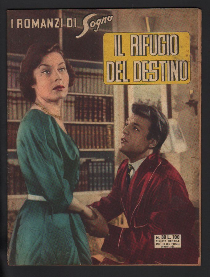 I ROMANZI DI SOGNO magazine side cover Issue 30  August 1955