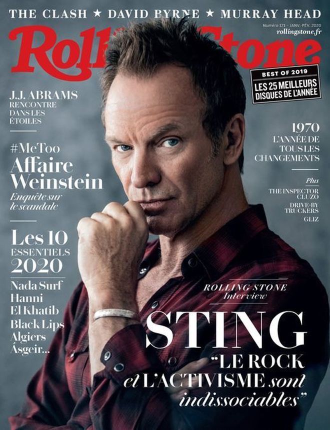ROLLING STONE (FR) magazine side cover  February 2020