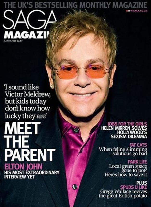 SAGA MAGAZINE magazine side cover  March 2011