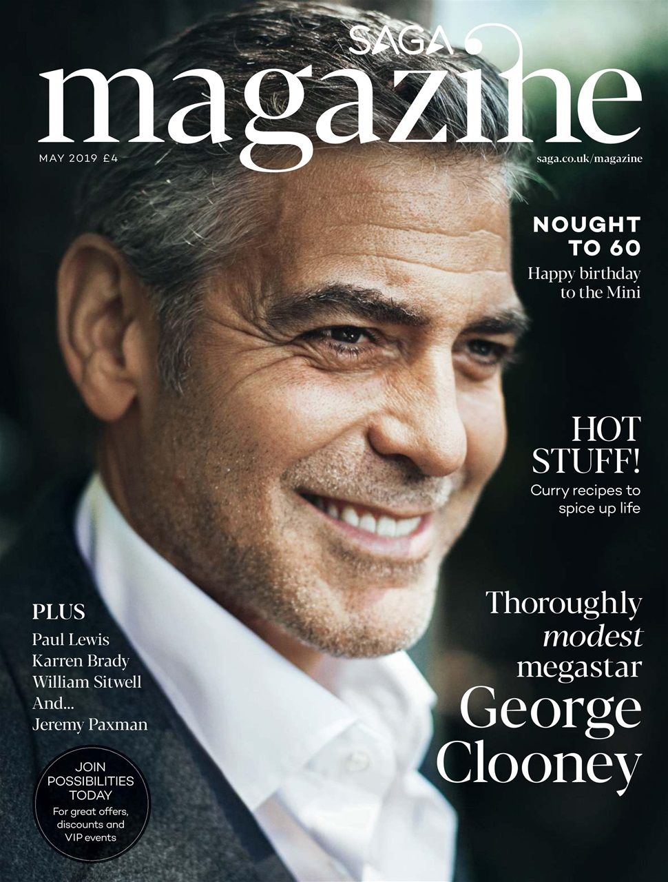 SAGA MAGAZINE magazine cover  May 2019