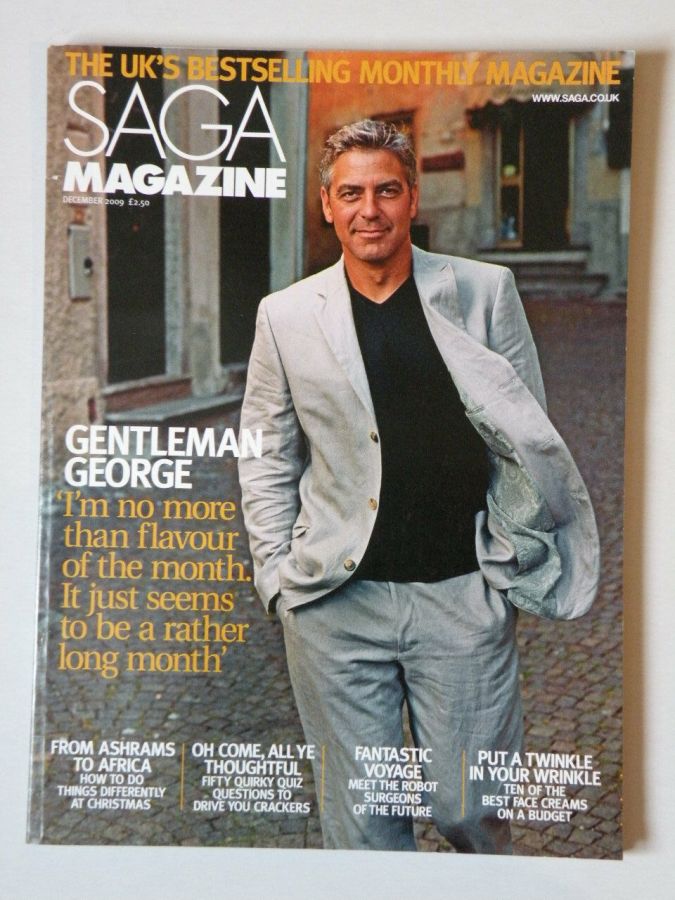 SAGA MAGAZINE magazine side cover  December 2009