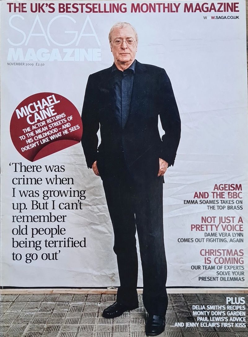SAGA MAGAZINE magazine side cover  November 2009